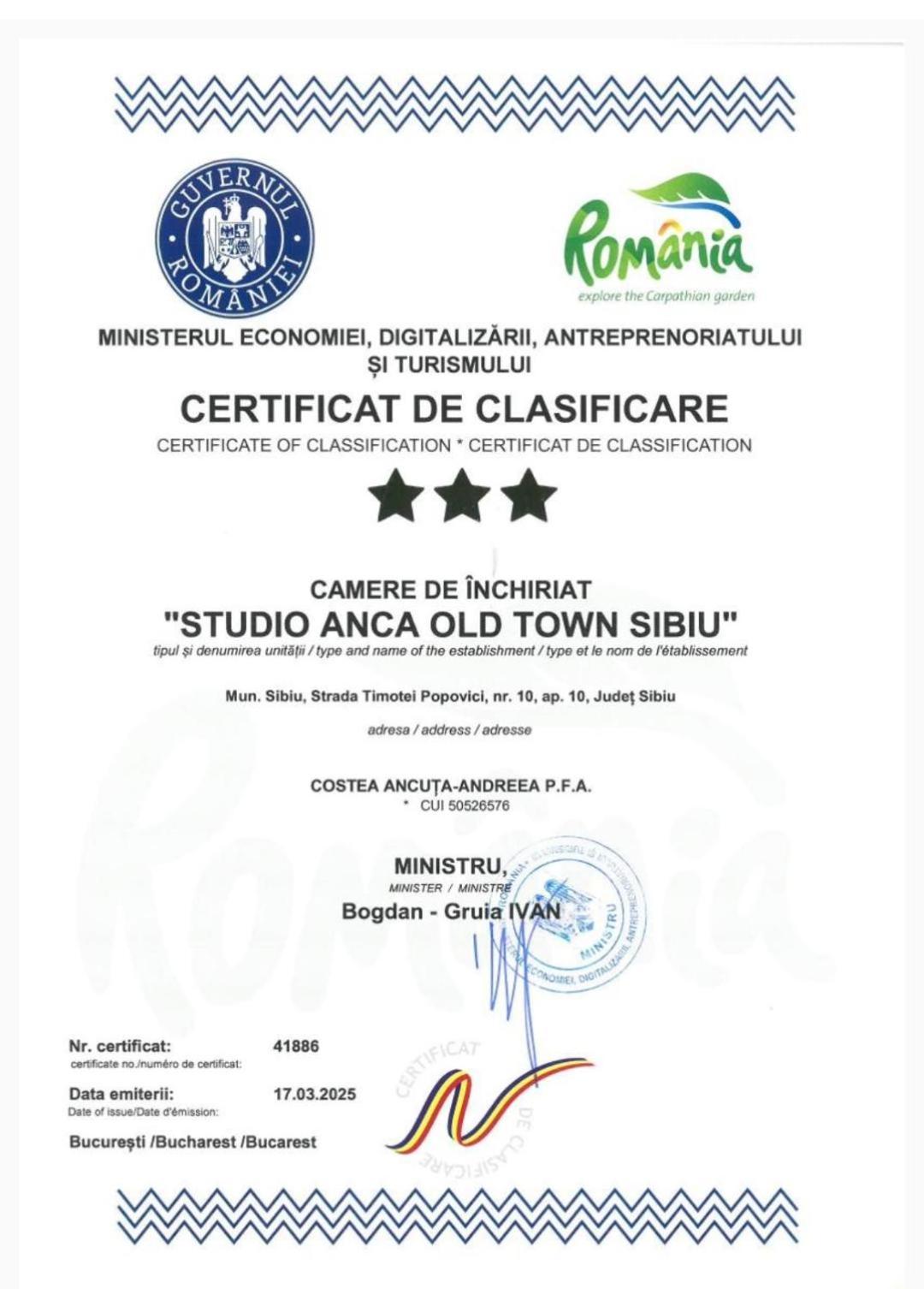Studio Anca-Old Town Сибиу Экстерьер фото